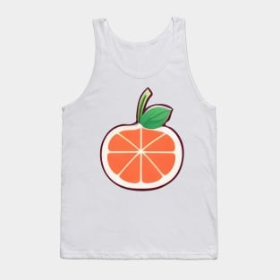 Stylized Orange Tank Top